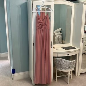 Blush pink dress. Size 4. Fits 5’8” wearing 1” heel perfectly.